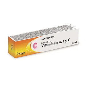 Santaderm crema vitamina A, E si C, 50 ml, Viva Pharma Distribution