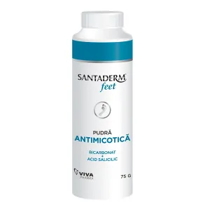 Santaderm feet pudra antimicotica, 75 g, Viva Pharma