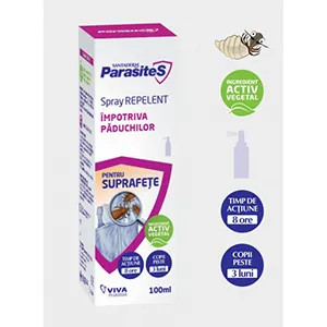 Santaderm spray repelent paduchi pentru suprafete, 100 ml, Viva Pharma Distribution