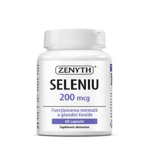 Seleniu pentru imunitate si tiroida, 60 Capsule, Zenyth