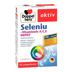 Doppelherz Seleniu+Vitamina A+C+E Depot, 30 comprimate, Queisser Pharma