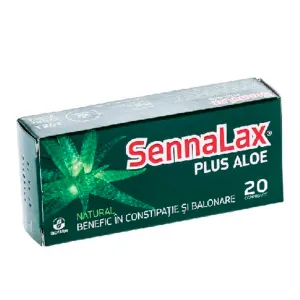 SennaLax plus aloe, 20 comprimate, Biofarm