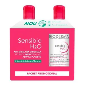 Sensibio H2O, 500 ml 1+1 Pachet Promotional, Bioderma Laboratoire Dermatologique