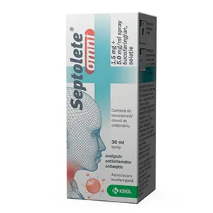 Septolete omni spray bucofaringian, 30 ml, Krka