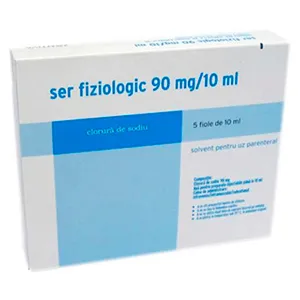Ser fiziologic 90mg/10 ml, 5 fiole, 10 ml, Zentiva