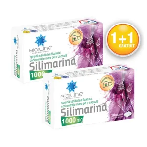 Silimarina 1000 mg, 30 capsule, 1+1 CADOU, AC Helcor Pharma
