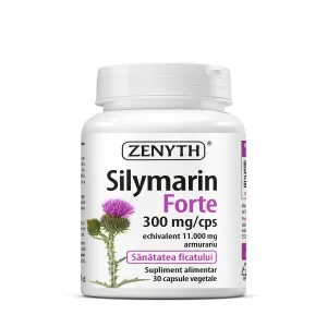 Silymarin Forte pentru sustinerea ficatului, 30 Capsule, Zenyth