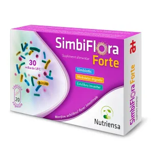 SimbiFlora Forte, 10 capsule, Antibiotice