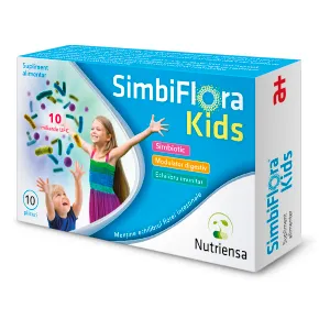 SimbiFlora Kids pulbere orală, 10 plicuri, Antibiotice
