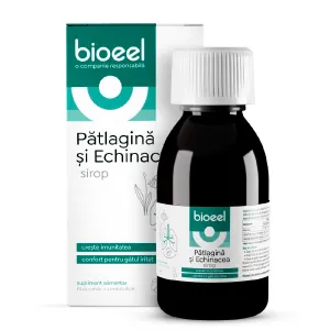 Sirop de patlagina si echinacea, 120 ml, Bioeel Manufacturing