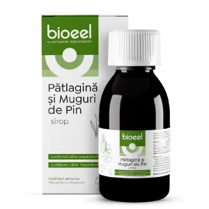Sirop de patlagina si muguri de pin, 120 ml, Bioeel Manufacturing