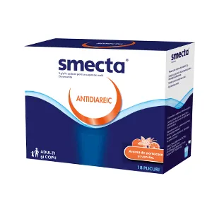 Smecta 3g/plic pulbere pentru suspensie orala, 18 plicuri, Ipsen Pharma Romania