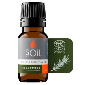 SOiL Ulei Esential Cedarwood - Cedru 100% Organic ECOCERT, 10 ml, Innovoris Labs  