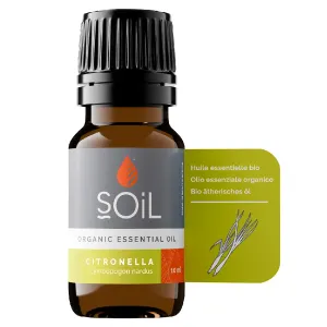 SOiL Ulei Esential Citronella 100% Organic ECOCERT, 10 ml, Innovoris Labs  