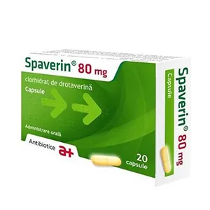 Spaverin 80 mg, 20 capsule, Antibiotice