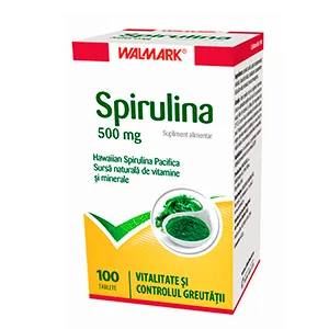 Spirulina 500 mg, 100 tablete, Walmark Romania