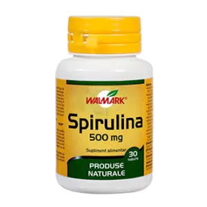 Spirulina 500 mg, 30 comprimate, Walmark