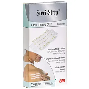 Steri Strip, 6 mm x 75 mm, 2 bucaţi, Alpha Medical