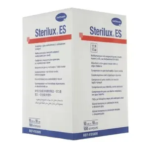 Sterilux ES comprese nesterile din tifon 10 cm x 10 cm, 100 bucati, Paul Hartmann  