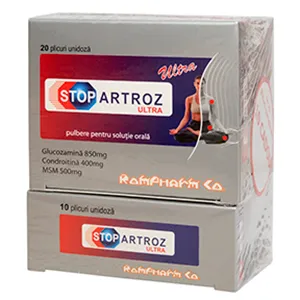 Stop Artroz Ultra, 20 plicuri + 10 plicuri, Rompharm Company