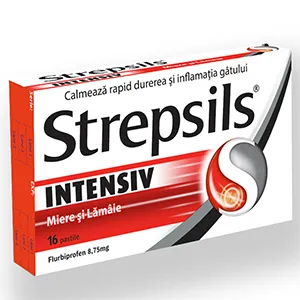 Strepsils intens miere si lamaie, 16 comprimate, Reckitt Benckiser Healthcare