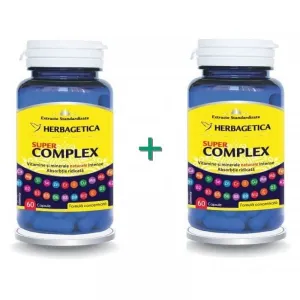 Super Complex, 60 capsule 1+1 cu 50% PROMO, Herbagetica