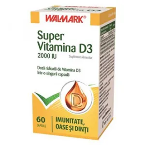 Super Vitamina D3 2000UI, 60 capsule  , Walmark