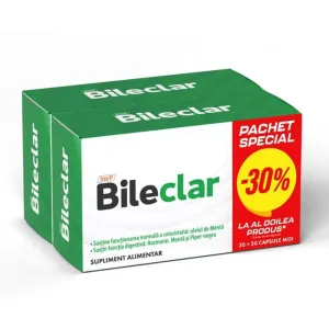 SWP Bileclar, 30 capsule moi 1+1 x 30% Pachet Special, Sun Wave Pharma