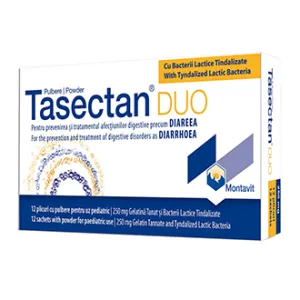 Tasectan Duo 250 mg, uz pediatric, 12 plicuri, Montavit