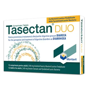 Tasectan Duo 500 mg, adulti, 12 comprimate, Montavit
