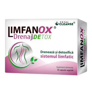 Total Cleanse Limfanox Drenaj Detox, 30 capsule vegetale, Cosmo Pharm  