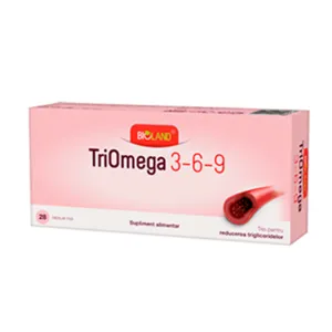 TriOmega 3-6-9, 28 capsule, Biofarm