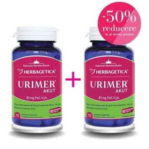 Urimer Akut, 10 capsule 1+1 cu 50% REDUCERE, Herbagetica