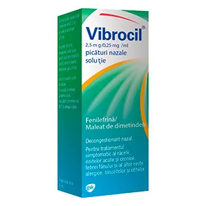 Vibrocil 2.5 mg/0.25 mg/ml spray nazal solutie, 15 ml, Haleon