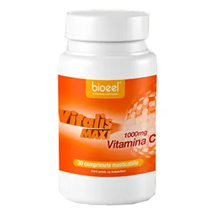VITALIS MAXI Vitamina C 1000 mg X 30 comprimate masticabile, Bio Eel