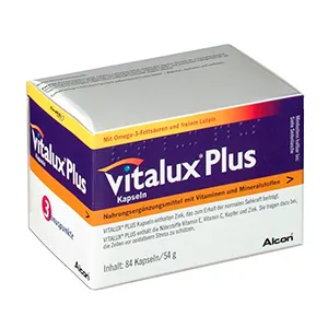 Vitalux Plus, 84 capsule gelatinoase moi, Alcon Pharmaceuticals