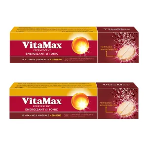 Vitamax efervescent, 20 comprimate efervescente, 2 la pret de 1, PROMO, Perrigo Romania