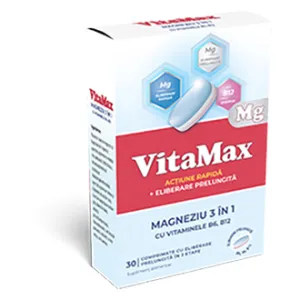 Vitamax Magneziu,  30 comprimate, Omega Pharma