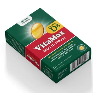 Vitamax vitamina D3, 12 capsule moi, Omega Pharma
