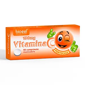Vitamina C 100 mg portocale, 20 comprimate, Bio Eel