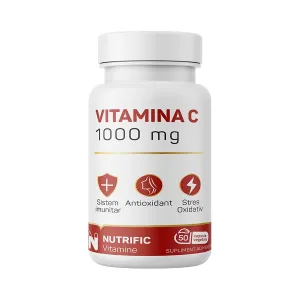 Vitamina C 1000mg, 50 capsule vegetale, Nutrific