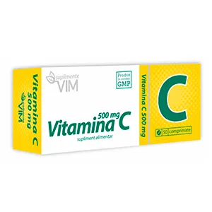 Vitamina C 500 mg, 50 comprimate, Vim Spectrum