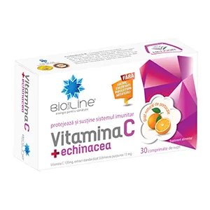 Vitamina C Echinacea, 30 comprimate, AC Helcor Pharma