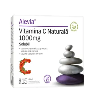 Vitamina C Naturală, 1000mg Solubil, 15 plicuri