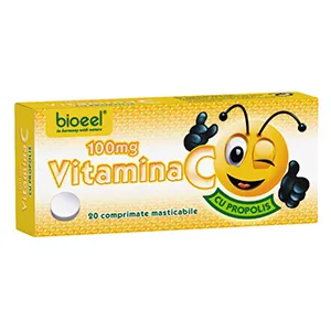 Vitamina C propolis 100 mg, 20 comprimate masticabile, Bio Eel