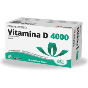 Vitamina D 4000, 30 comprimate filmate, Poli Generika