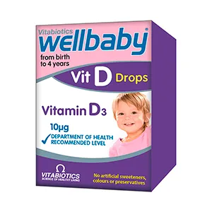 Wellbaby vitamina D picaturi, 30 ml, Vitabiotics Limited