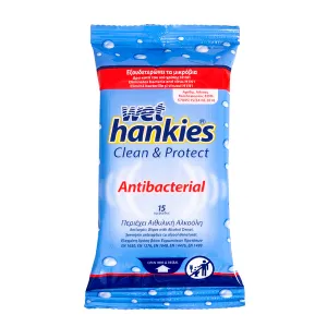 Wet hankies şerveţele umede antibacteriene, 15 bucaţi, Interstar Chim