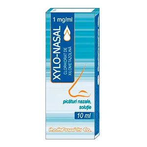 Xylo-nasal 1mg/ml picaturi nazale, solutie,  10ml, Rompharm Company