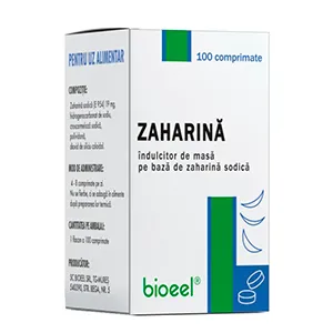 Zaharina, 100 comprimate, Bio Eel
